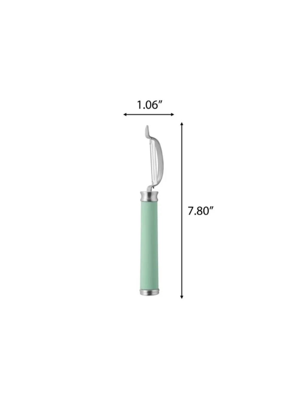 The Pioneer Woman Green Handle Stainless Steel Vegetable Peeler Grayed Jade